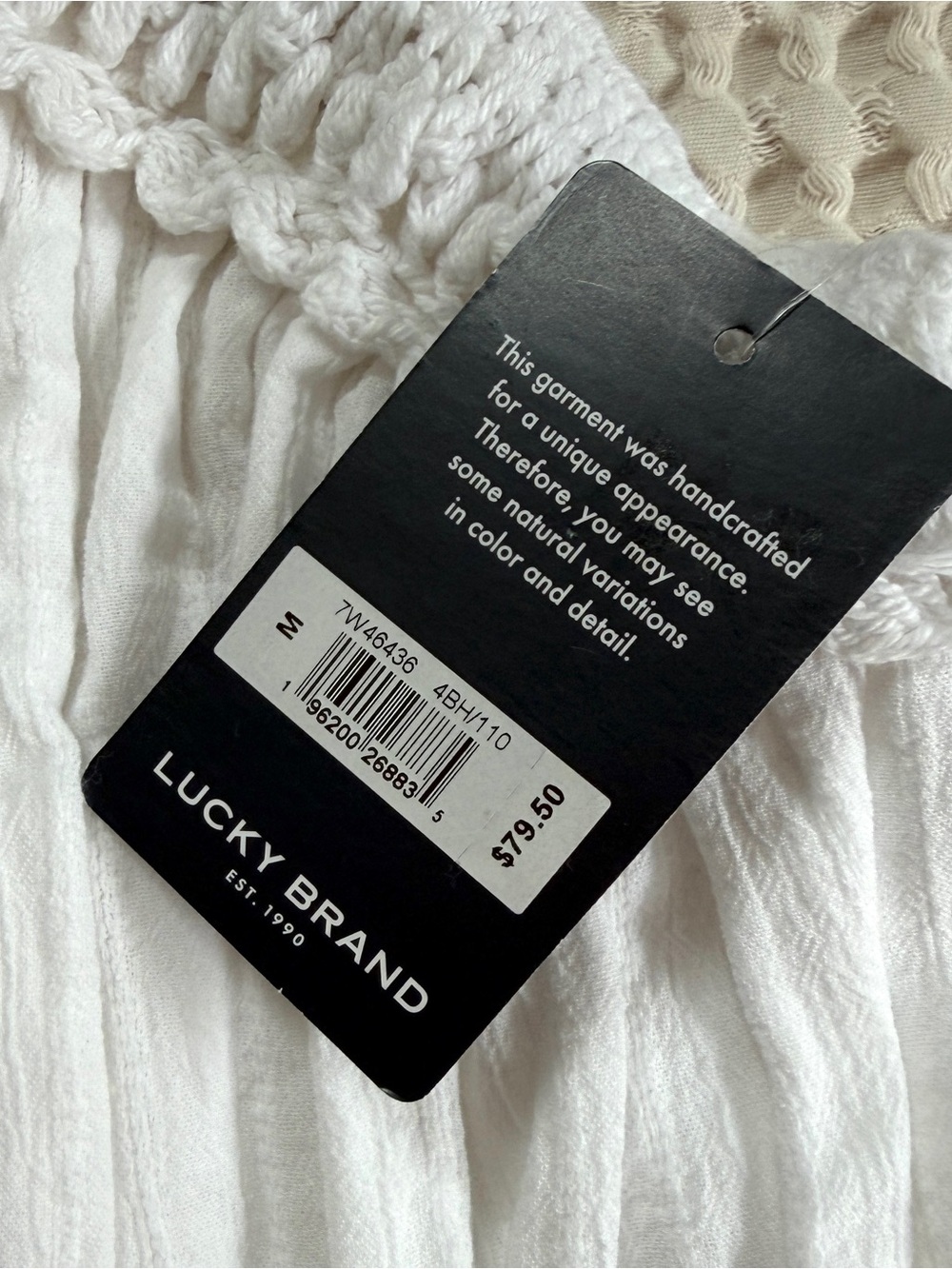 Lucky Brand White Crochet Halter Top - Picture 5 of 9